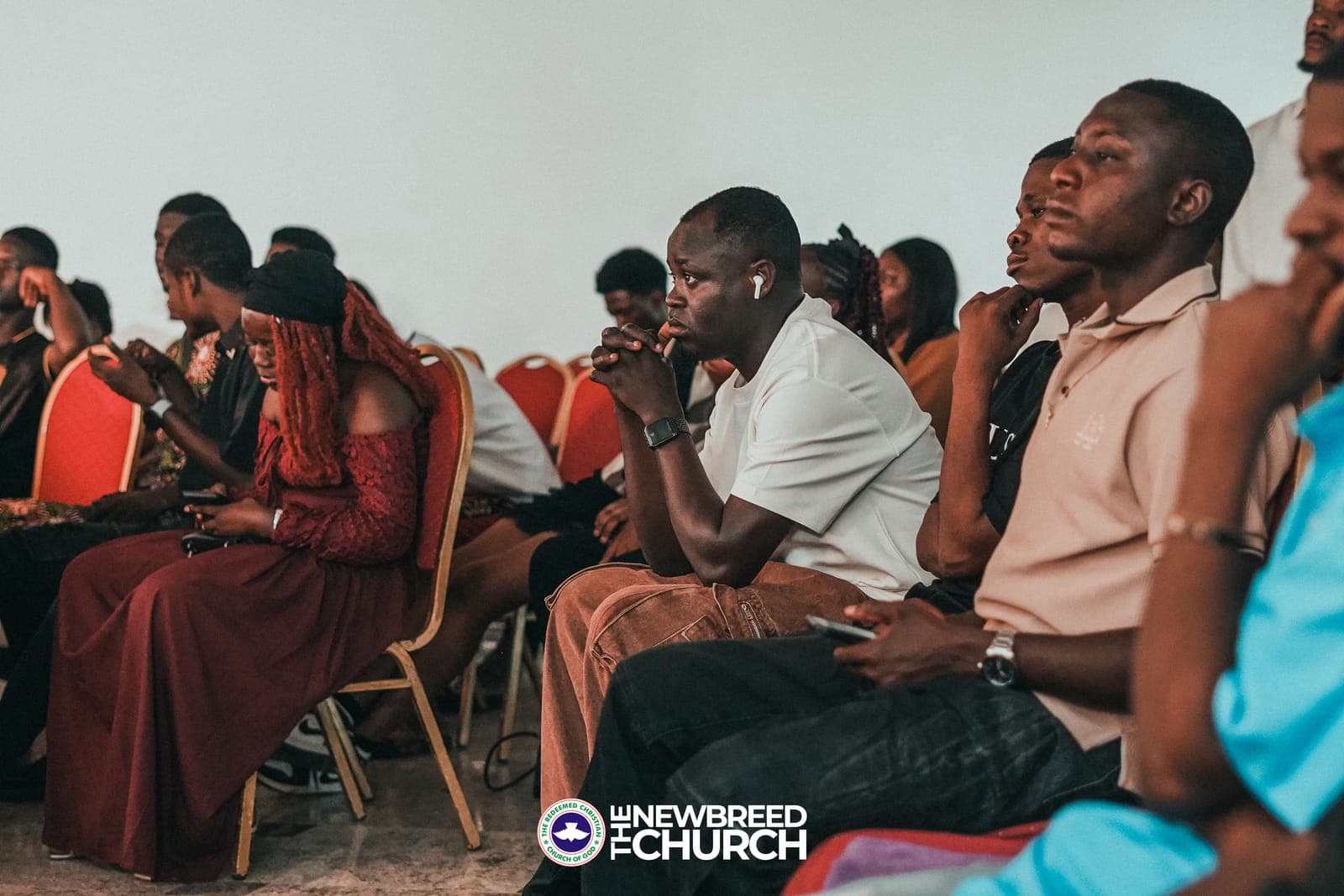 Congregation attentive during service