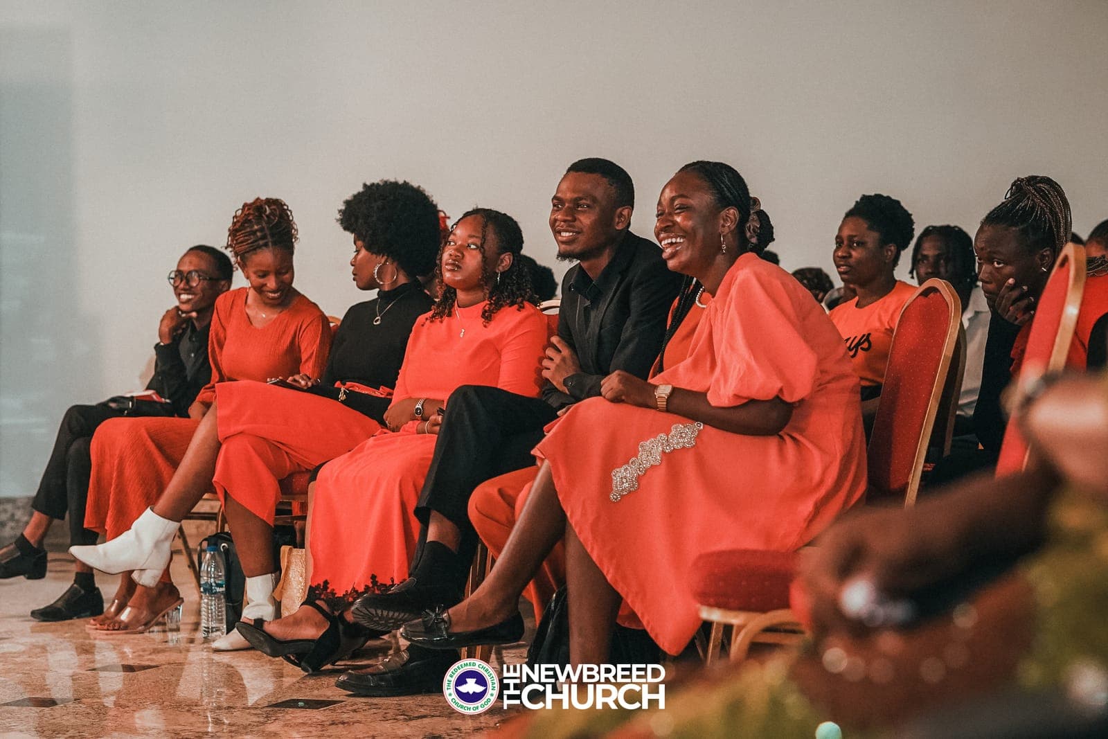 Congregation watching a livestreamed service