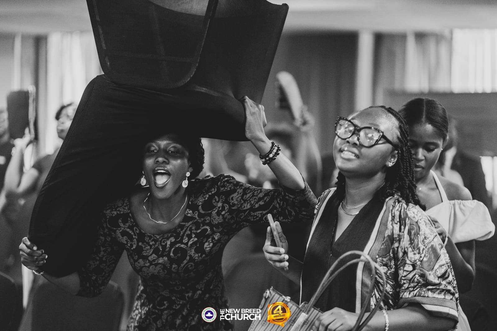 Congregation celebrating together